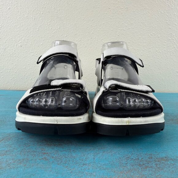 Ecco Womens Yucatan Sandal White Adjustable Sport Outdoor Offroad Racer Size 38 - Picture 3 of 10